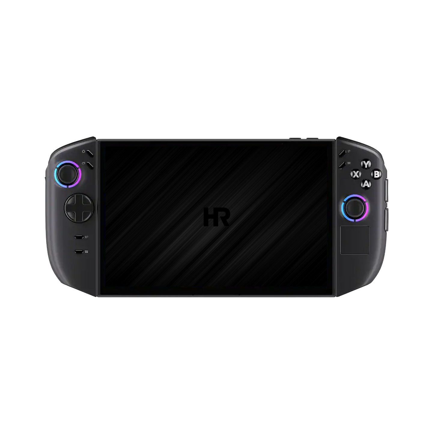 Front view of the black Lenovo Legion Go Gen 2 gaming handheld