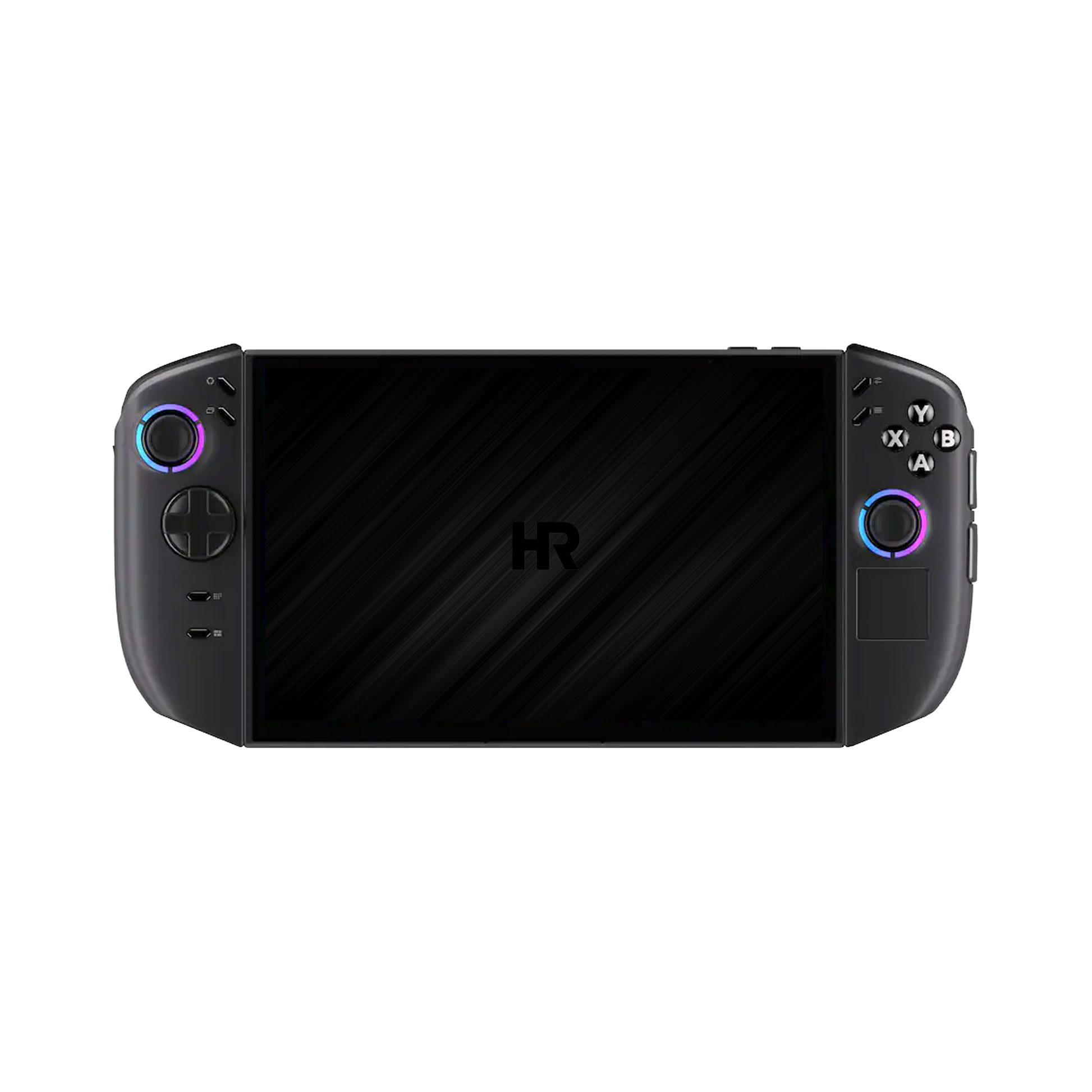 Front view of the black Lenovo Legion Go Gen 2 gaming handheld